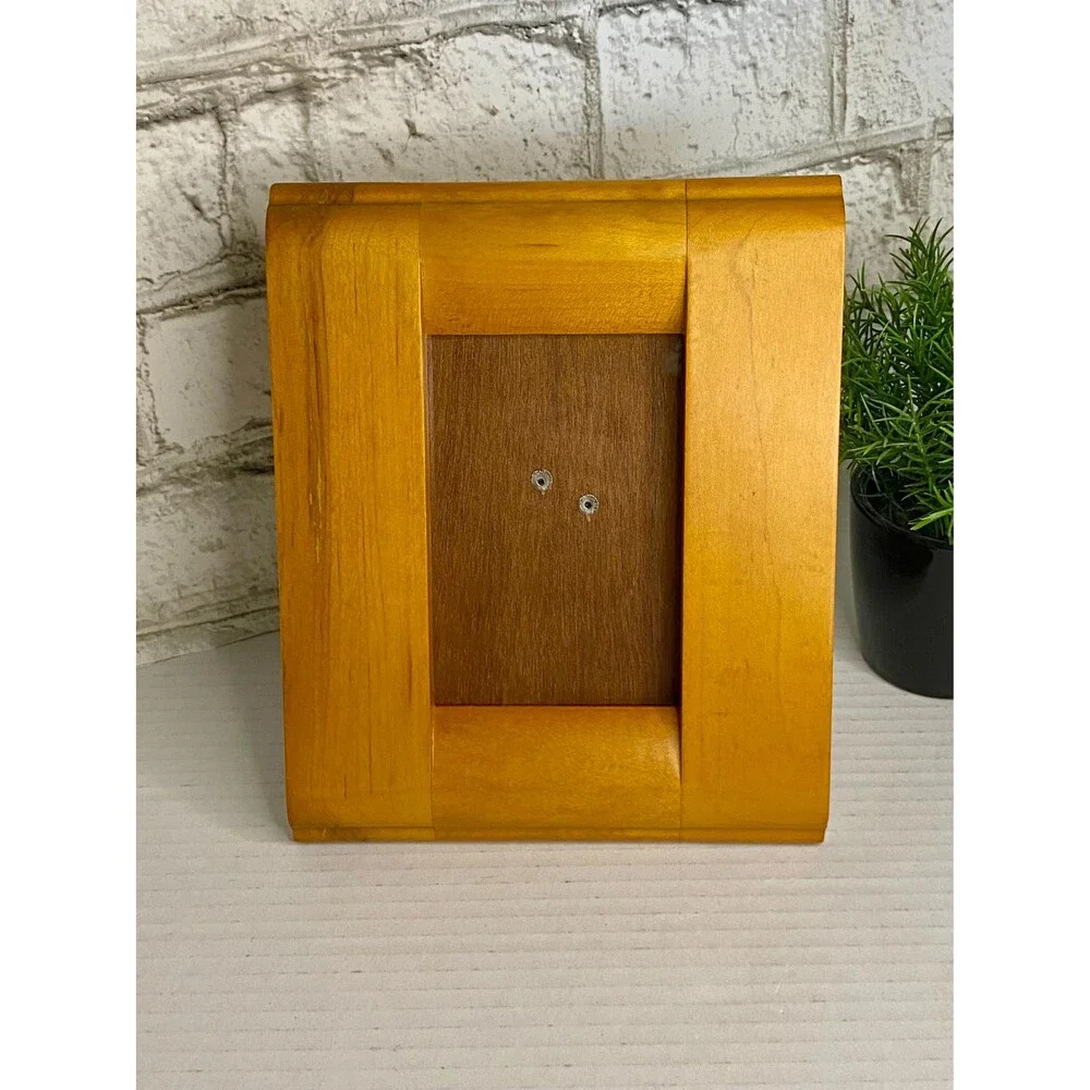 Vintage Teakwood Picture Frame/Boho/Farmhouse